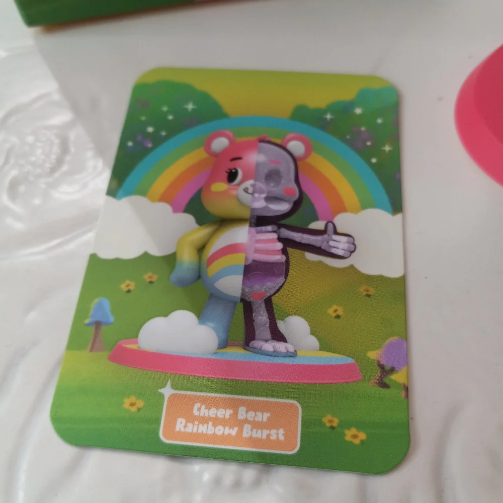 Freeny's Care Bears Dissectibles Chase Cheer Bear Rainbow Burst Figure